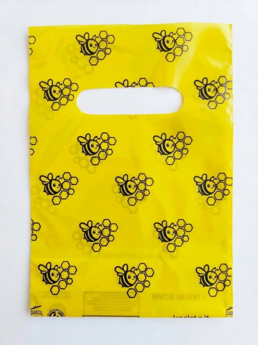 50 Pz. Buste Regalo Gialle per 1 Vaso Miele da 500 gr. Made In Italy ApiCor BeeBag