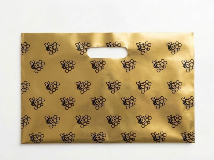 50 Pz. Buste Regalo Oro per 3 Vasi Miele da 500 gr. Made In Italy ApiCor BeeBag
