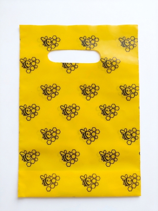 50 Pz. Buste Regalo Gialle per 1 Vaso Miele da 1Kg Made In Italy ApiCor BeeBag