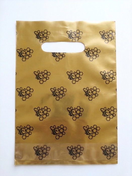50 Pz. Buste Regalo Oro per 1 Vaso Miele da 1Kg Made In Italy ApiCor BeeBag